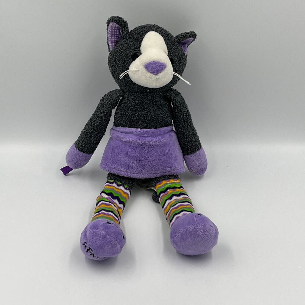 Scentsy Buddy Sidekick Cammy the Cat 12" Gray Purple Cat